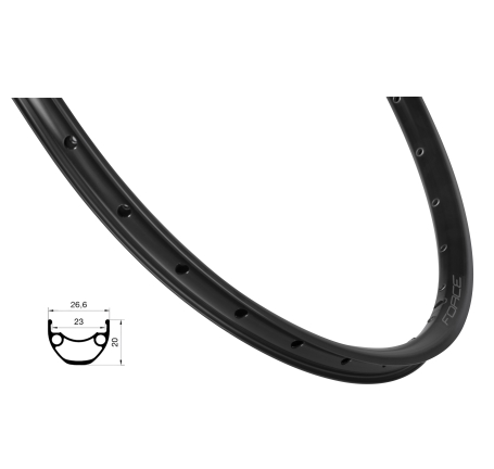 rim FORCE XC DISC 584x23, 36H, black
