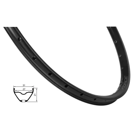 rim FORCE XC DISC 584x27, 32H, black