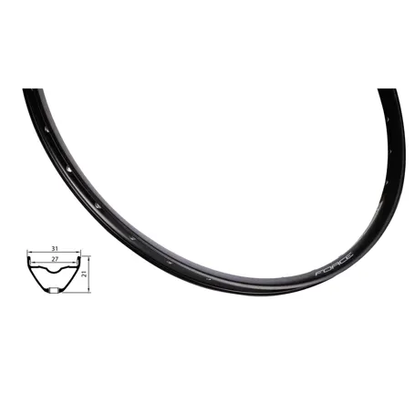 rim FORCE XC DISC 584x27, 32H, black