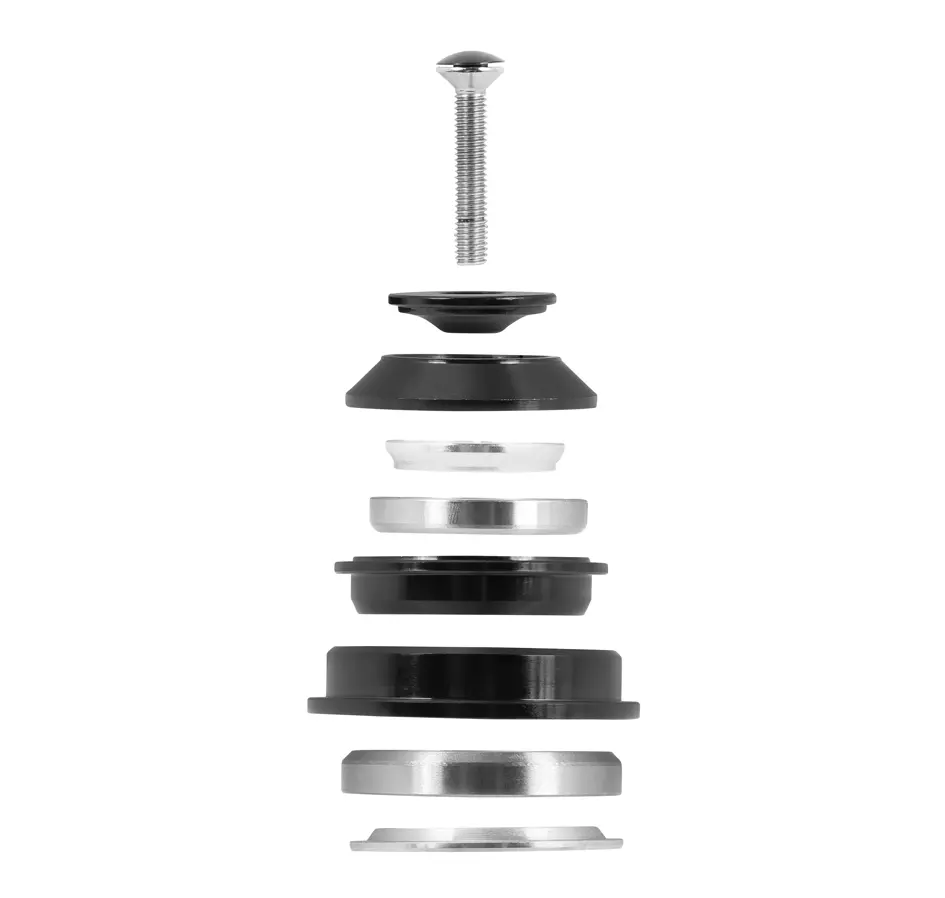 řízení F TAPER 1 1/8"-1 1/2" polointegr.55mm černé