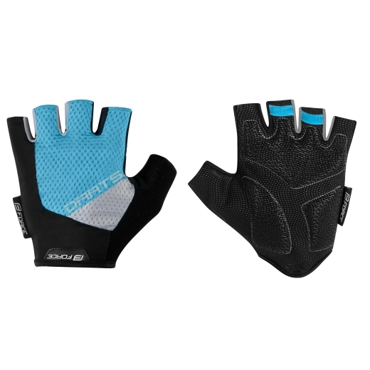 rukavice F DARTS gel bez zapínání,modro-šedé