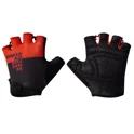 rukavice FORCE FINE, černo-červené XL