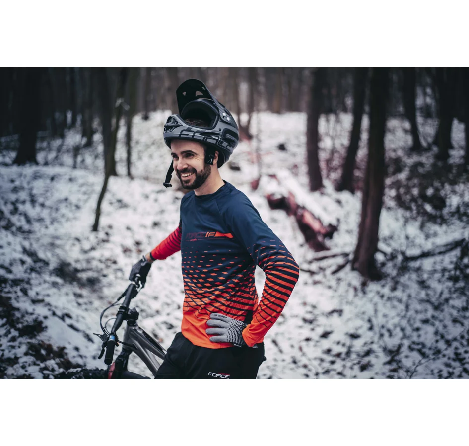 rukavice FORCE MTB ANGLE letní, šedo-černé