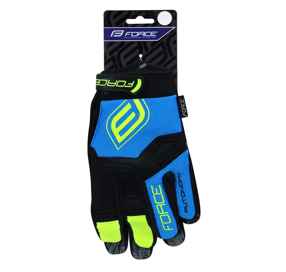 rukavice FORCE  MTB AUTONOMY, černo-modré 