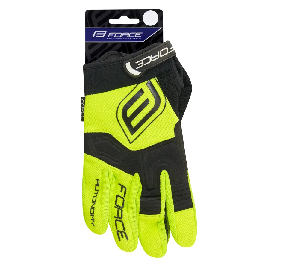 rukavice FORCE MTB AUTONOMY, fluo 