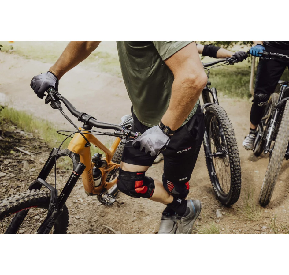 rukavice FORCE MTB CORE letní, šedé
