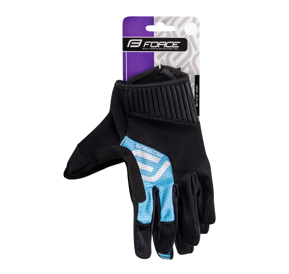 rukavice FORCE MTB POWER, černo-modré 