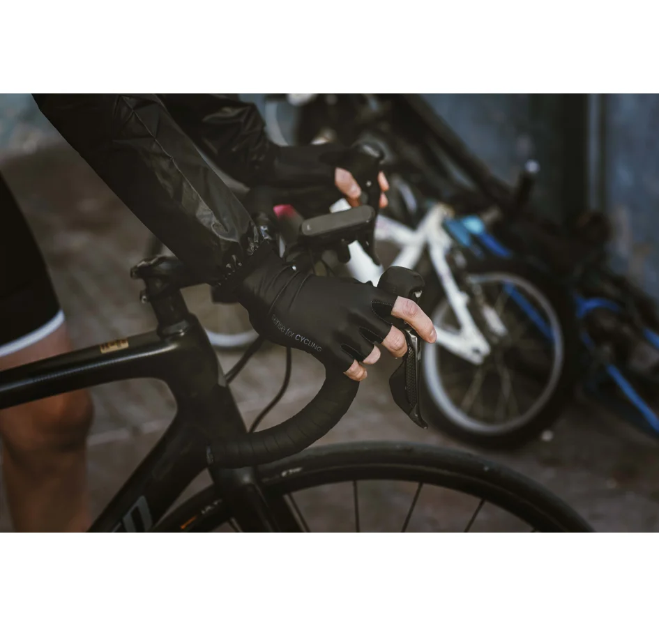 rukavice FORCE RAVEN bez zapínání, černé