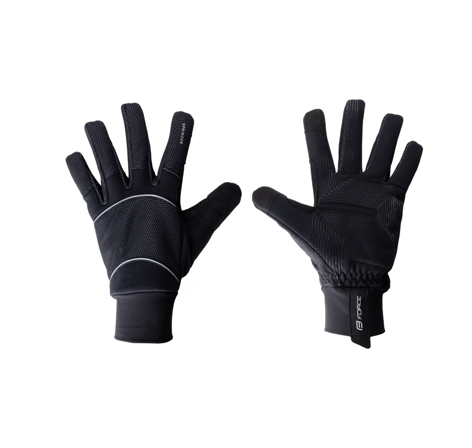 rukavice FORCE SPRINGER, černé S