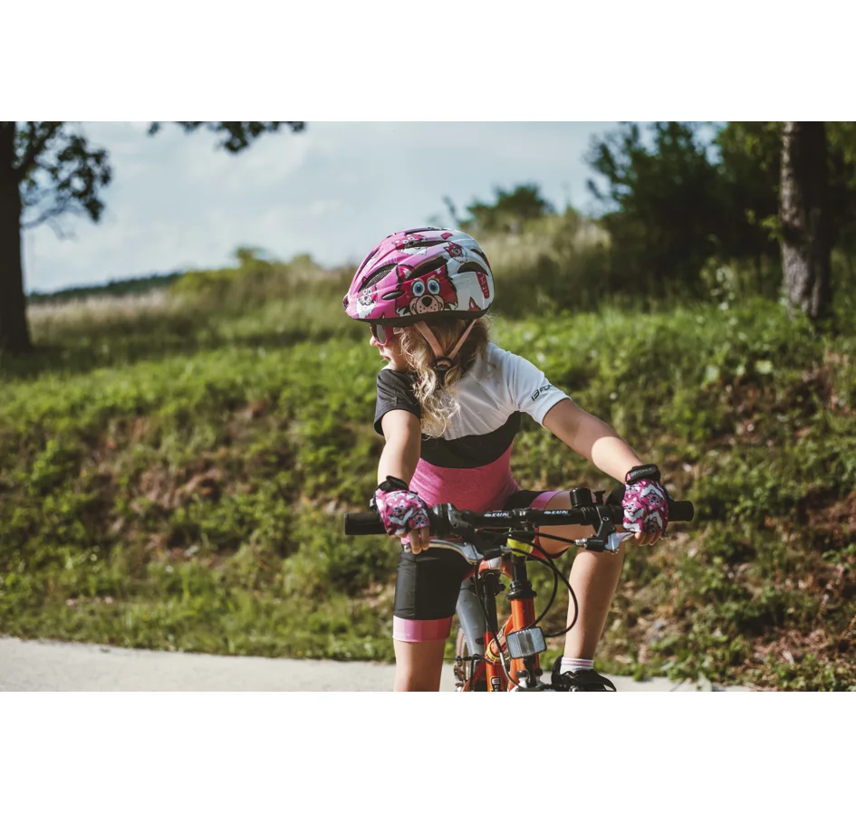 rukavice FORCE WOLFIE KID, růžové