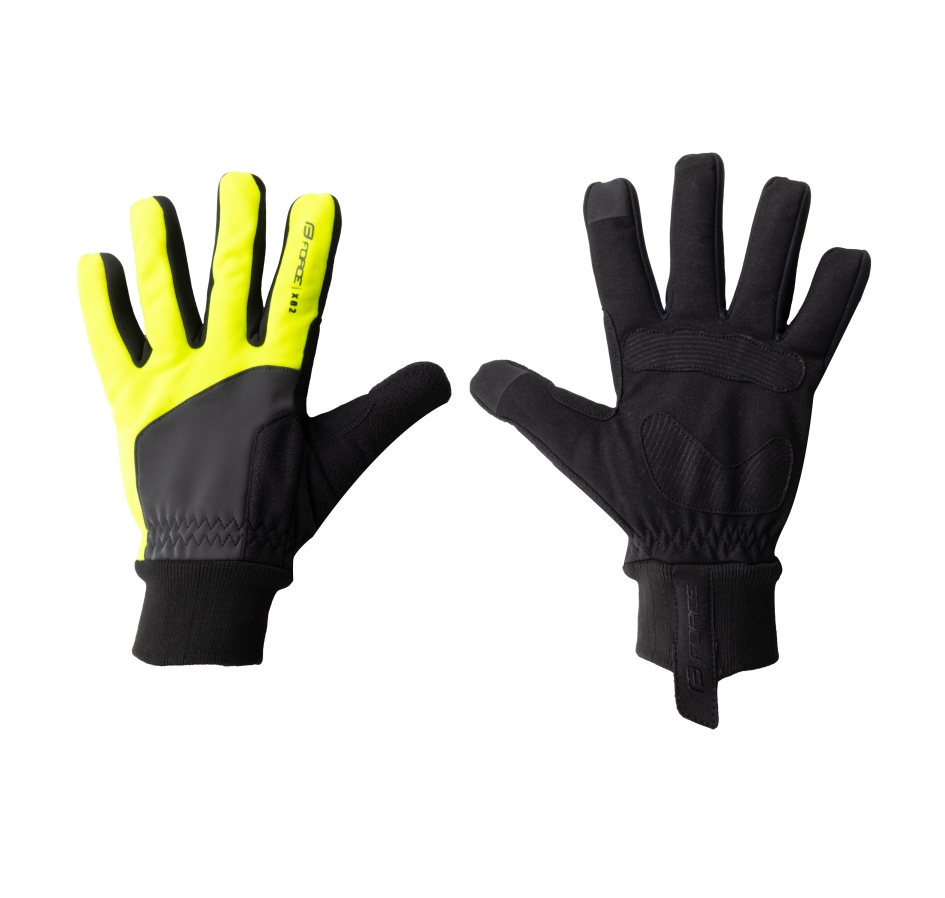 rukavice FORCE X82, fluo M