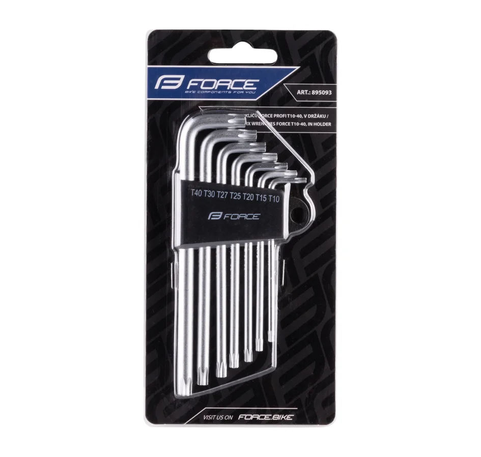 sada 7 torx klíčů FORCE PROFI T10 - 40, v držáku