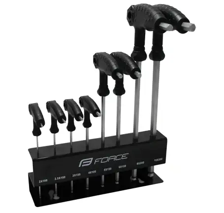 sada 8 T šest.klíčů FORCE 2-10 mm, se stojanem