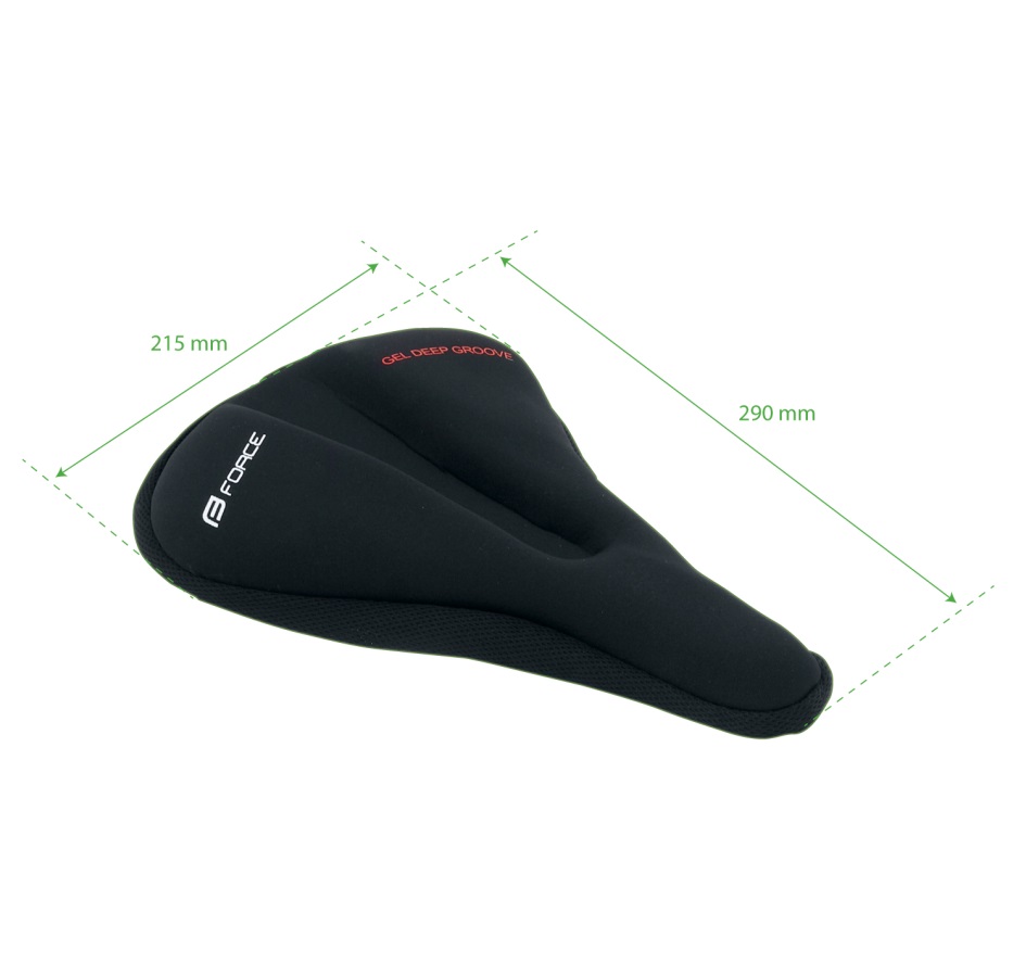 saddle cover FORCE GEL 290 x 215 mm shaped