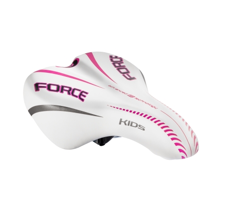 saddle FORCE KIDS 16-20", white-pink