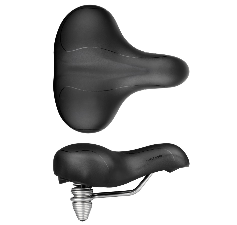 saddle FORCE NOVA2 UNI with spring, black