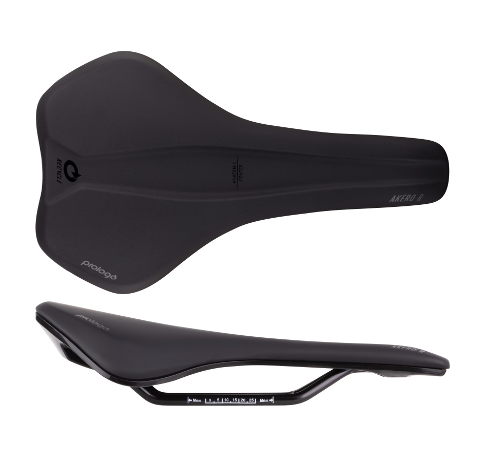 saddle PROLOGO AKERO R RECYCLED STEEL 150, black