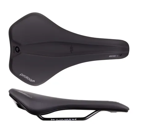 saddle PROLOGO AKERO R RECYCLED STEEL 160, black