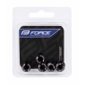 screws+nuts FORCE for chainrings 5 pcs set, black