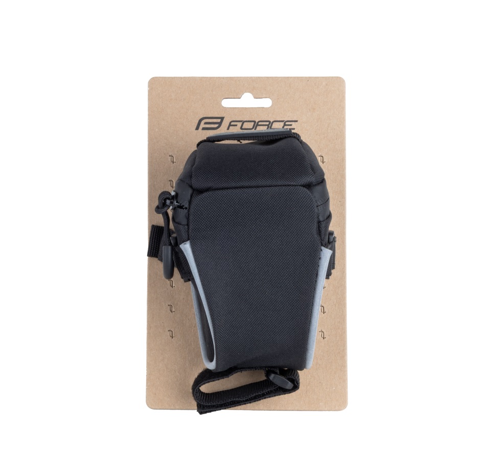 seat bag FORCE JET velcro, black M