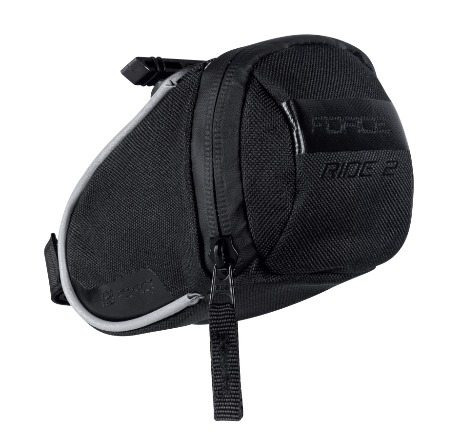 seat bag FORCE RIDE 2 klick, black M