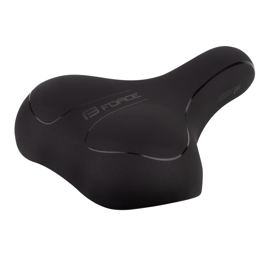 sedlo FORCE COMFORT GEL dámské turistické, černé