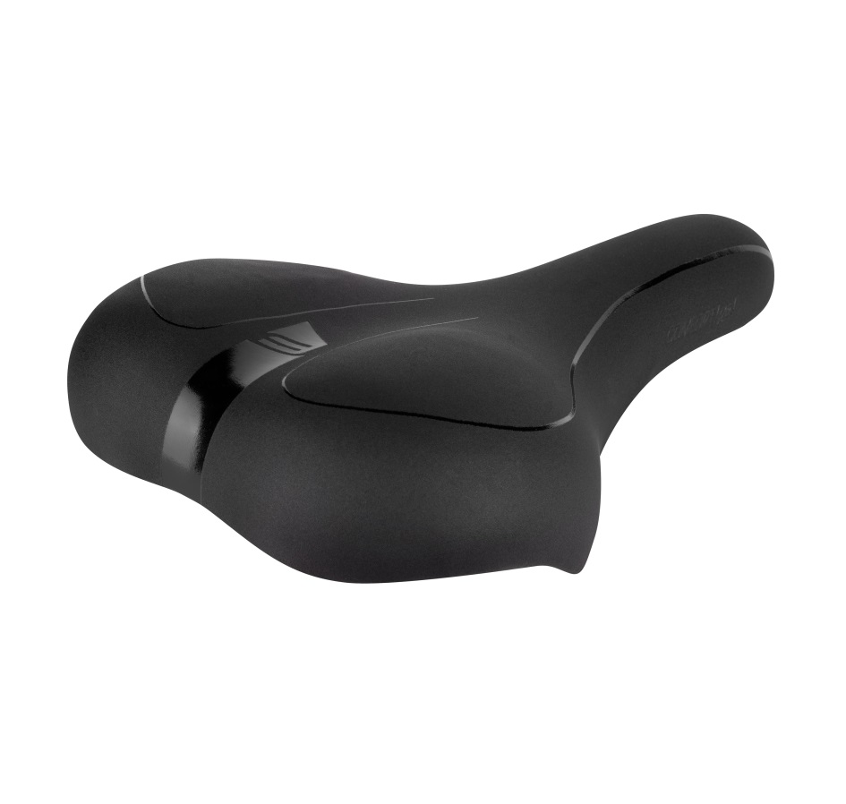 sedlo FORCE COMFORT GEL pánské turistické, černé