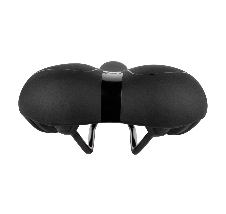 sedlo FORCE COMFORT GEL pánské turistické, černé