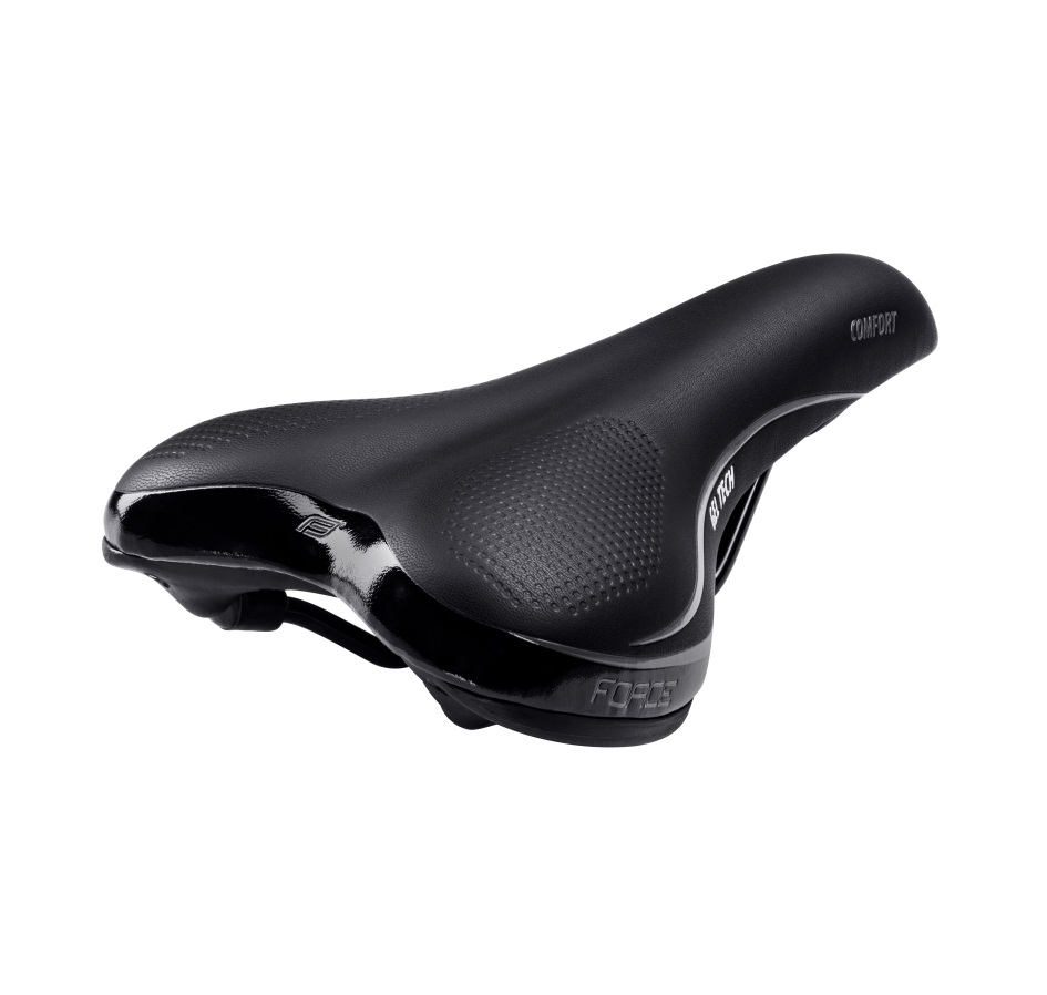 sedlo FORCE COMFORT GEL TECH, černé