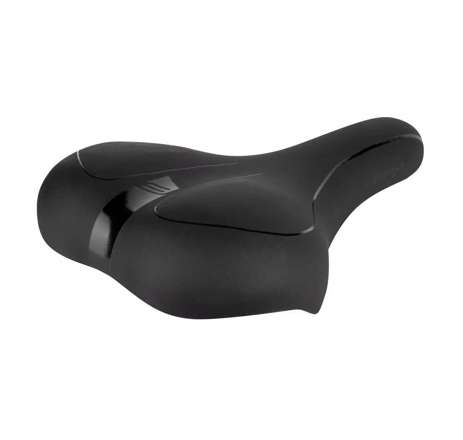 sedlo FORCE COMFORT GEL turistické, černé