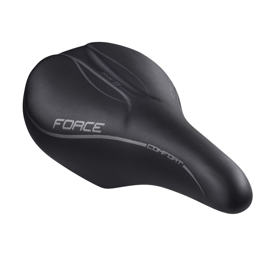 sedlo FORCE COMFORT THUNDER dámské, černé