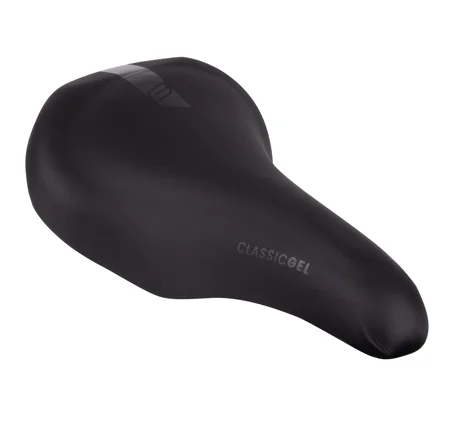 sedlo FORCE K2 CLASSIC GEL turistické , černé
