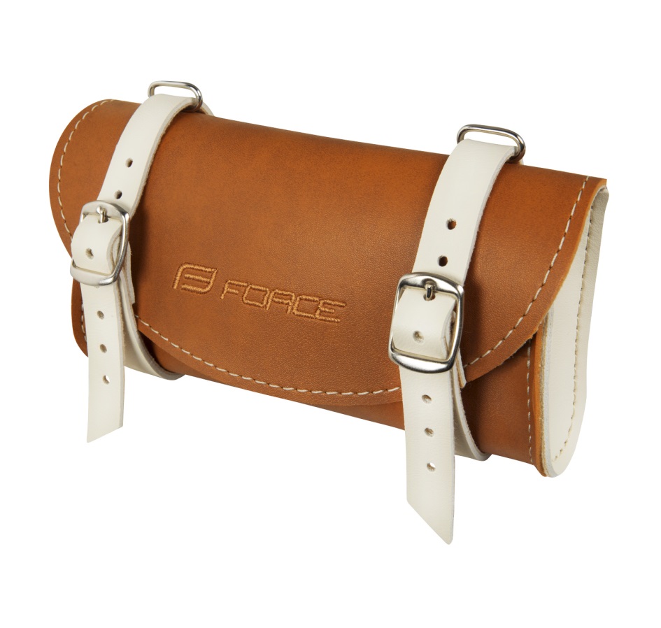 set BRISTOL retro (saddle, 2x bag, grips),brown