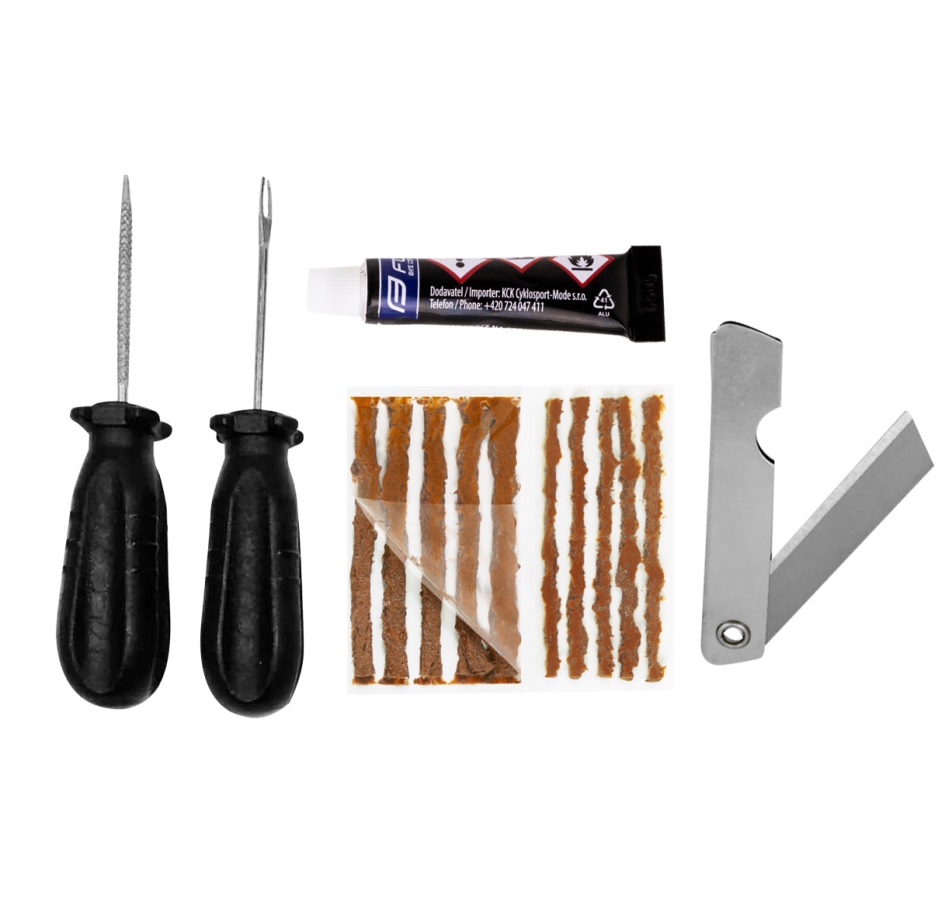 set FORCE for repairing tubeless tyres with tools