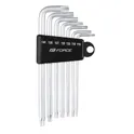 set of 7 torx wrenches FORCE T10-40, in holder