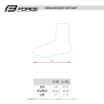 shoe covers F SPEED ROAD without zipper, black