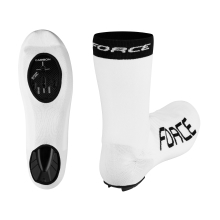 shoe covers FORCE 2 knitted ROAD, white 