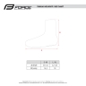 shoe covers FORCE COZY ROAD, black