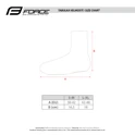 shoe covers FORCE COZY ROAD, black
