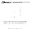 shoe covers FORCE FLARE ROAD, reflective 