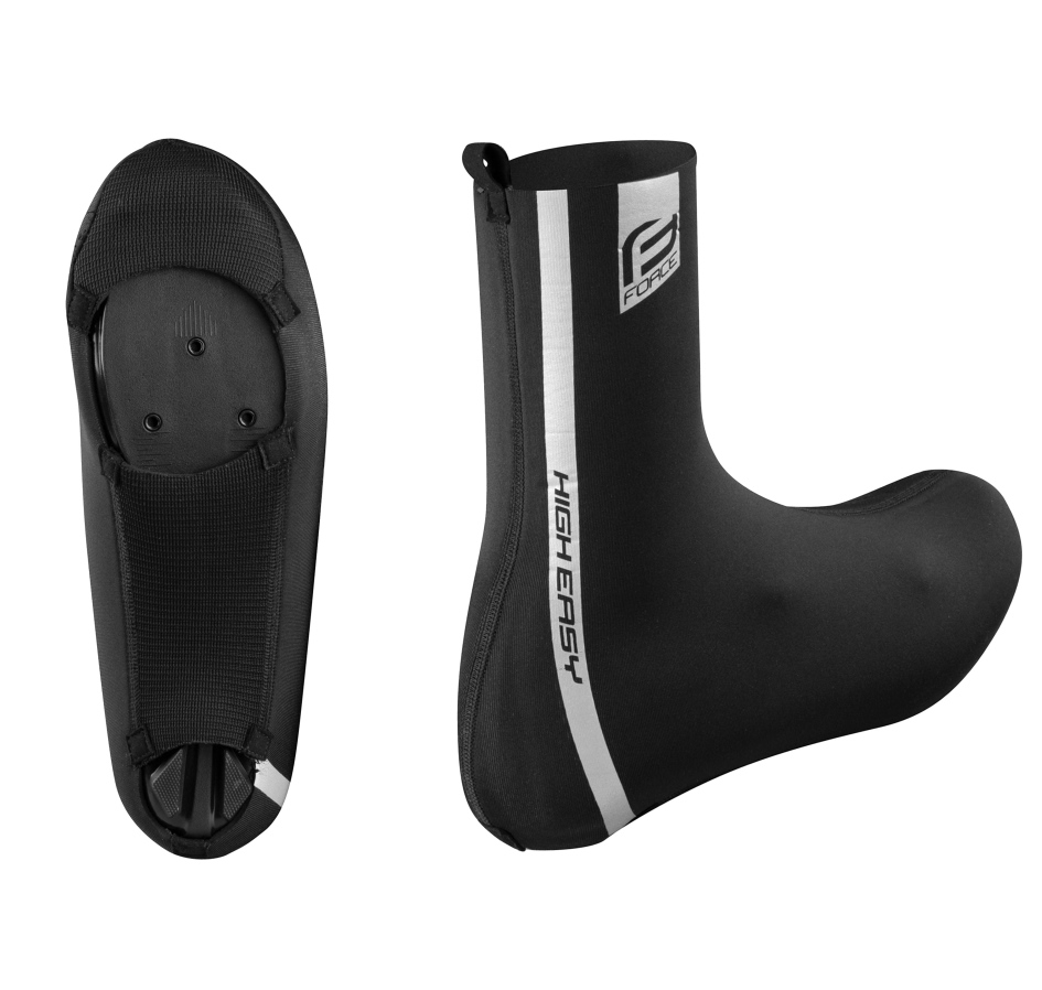 shoe covers FORCE HIGH EASY ROAD, black