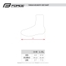 shoe covers FORCE knitted ROAD, white 