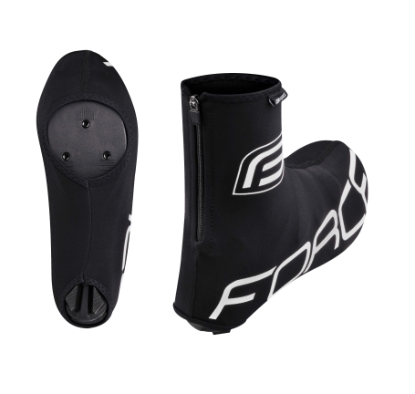 shoe covers FORCE LYCRA TERMO ROAD, black 