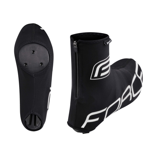 shoe covers FORCE LYCRA TERMO ROAD, black 