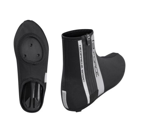 shoe covers FORCE NEOPRENE ROAD, black 