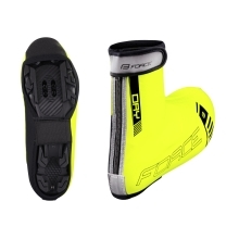 shoe covers FORCE PU DRY MTB, fluo 