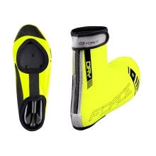 shoe covers FORCE PU DRY ROAD, fluo