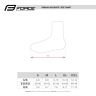 shoe covers FORCE PU DRY ROAD, fluo