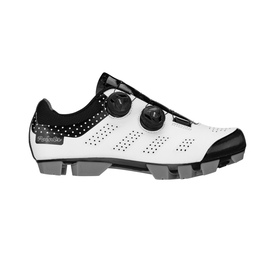 shoes FORCE MTB POINTS LADY, white-black 