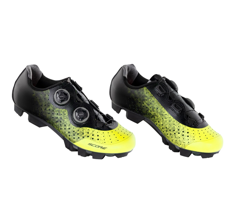 shoes FORCE MTB SCORE, fluo-black